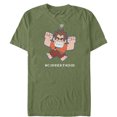 thumbnail image 1 of Men's Ralph Breaks the Internet Current Mood Graphic Tee Military Green 3X Large, 1 of 3