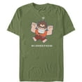 thumbnail image 1 of Men's Ralph Breaks the Internet Current Mood Graphic Tee Military Green Medium, 1 of 3