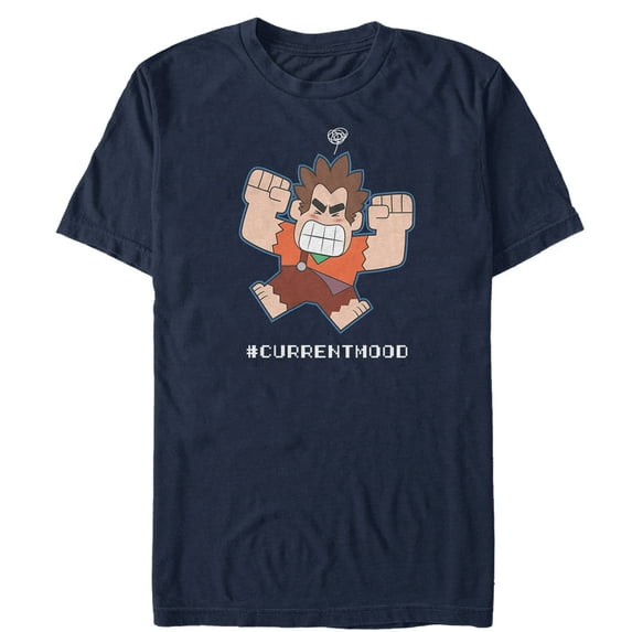 Men's Ralph Breaks the Internet Current Mood Graphic Tee Navy Blue Large