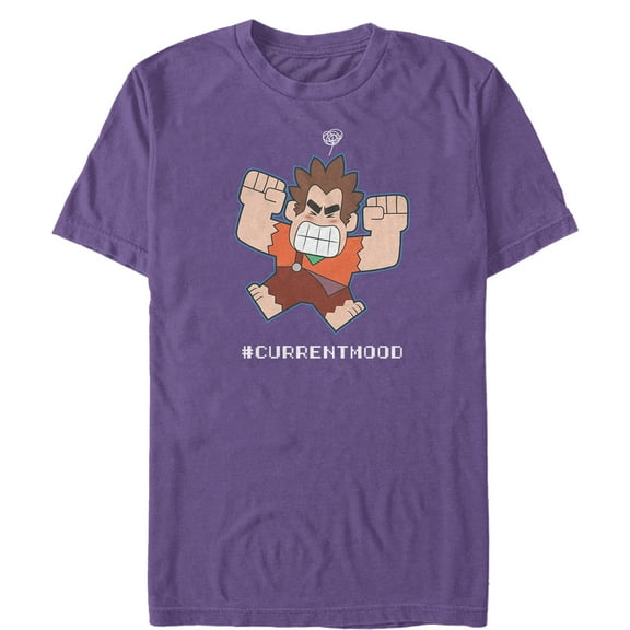Men's Ralph Breaks the Internet Current Mood Graphic Tee Purple Medium