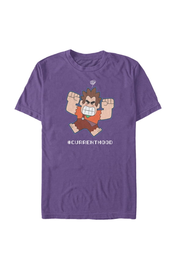 Men's Ralph Breaks the Internet Current Mood Graphic Tee Purple Medium