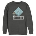 thumbnail image 1 of Men's Ralph Breaks the Internet Elsa Chillin Frame  Sweatshirt Charcoal Heather X Large, 1 of 3