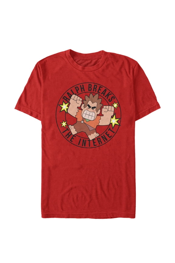 Men's Ralph Breaks the Internet Symbol Graphic Tee Red 3X Large