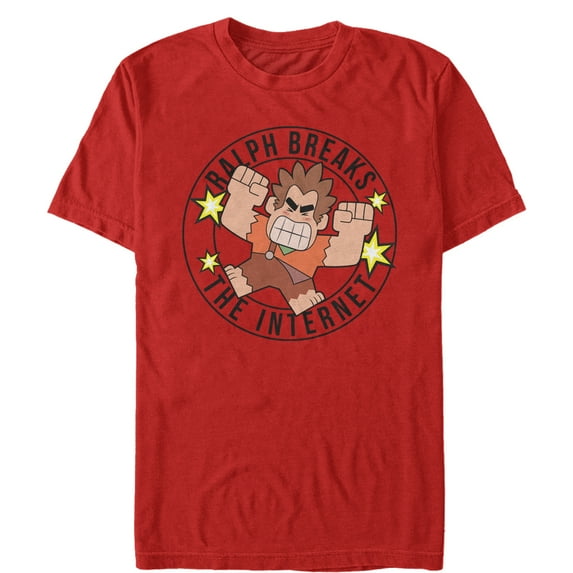 Men's Ralph Breaks the Internet Symbol Graphic Tee Red Medium