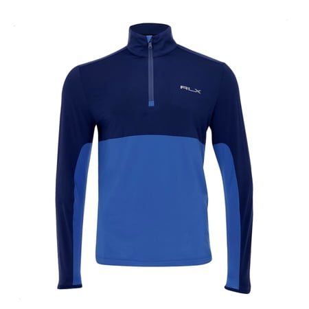 Men's Ralph Lauren RLX Golf Stretch Quick Dry 1/2 Zip Pullover (Medium, Navy)