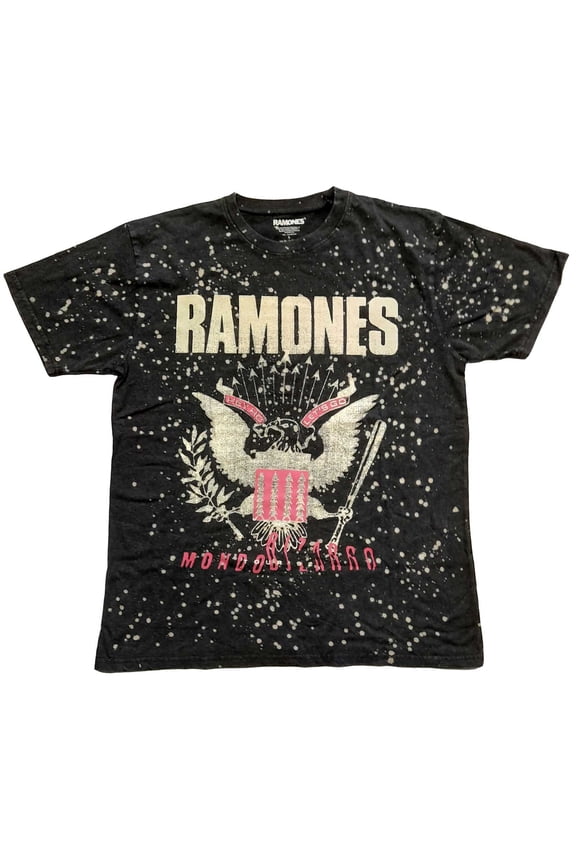 Men's Ramones Eagle T-shirt Large Black