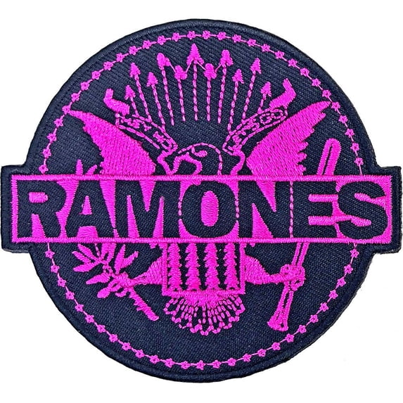 Men's Ramones Pink Seal Embroidered Patch Pink
