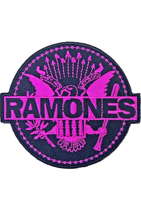 Men's Ramones Pink Seal Embroidered Patch Pink