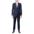 thumbnail image 1 of Men's Raphael Slim Fit Wool-touch Solid Blue Two Button 2 Piece Suit Jacket & Pants, 1 of 5