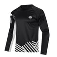 thumbnail image 1 of Men's Rash Guard Shirts UPF 50+ Long Sleeve Fishing Shirts for Men Quick Dry Moisture Wicking Black S, 1 of 7