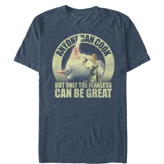 Men's Ratatouille Be Great Quote Graphic Tee Navy Blue Heather 3X Large