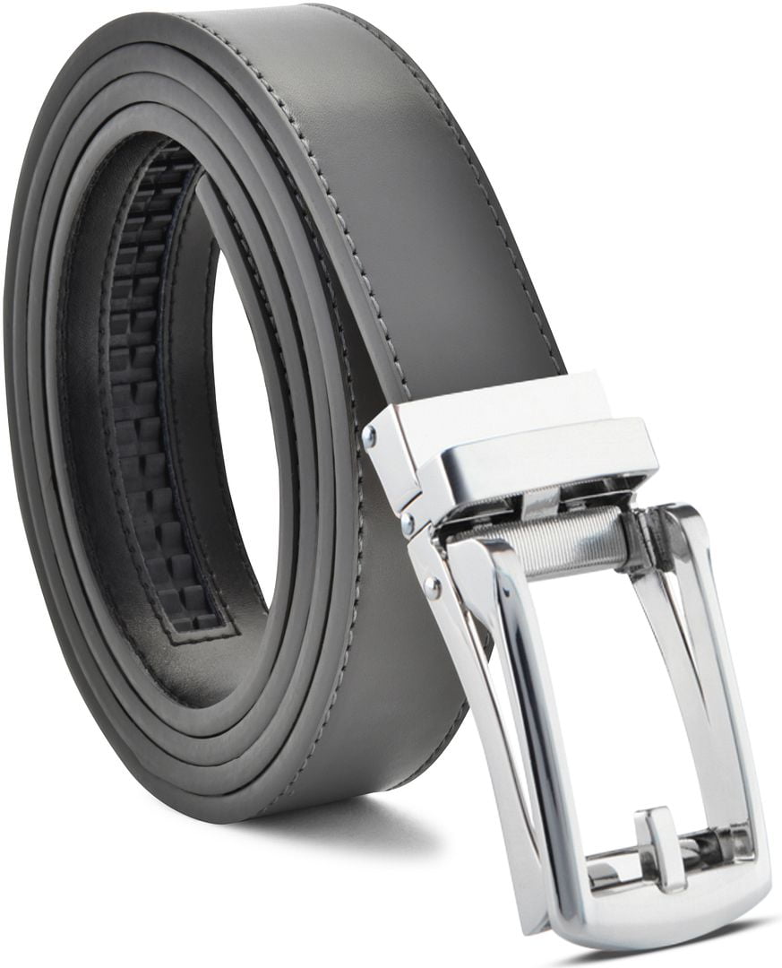 Men's Ratchet Belt Genuine Leather Mens Belt with Slide Ratchet Belts ...