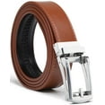 thumbnail image 1 of Men's Ratchet Belt Genuine Leather Mens Belt with Slide Ratchet Belts for men, 1 of 5