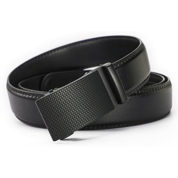 Men's Ratchet Belt, Ratchet Mens Belt Leather Dress and Casual with Adjustable Buckle, Trimmable Design & Gift Box