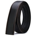 thumbnail image 1 of Men's Ratchet Belt Strap 35mm Width Only Replacement Leather Belt For Automatic Belt Buckle, 1 of 4