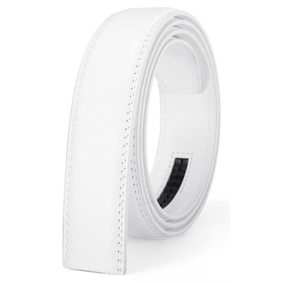 Men's Ratchet Belt Strap 35mm Width Only Replacement Leather Belt For Automatic Belt Buckle