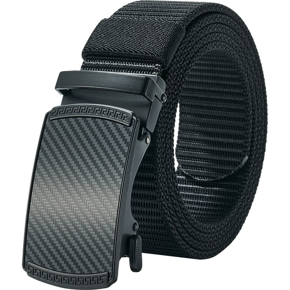 Men's Ratchet Belts, Casual  Belt with Click Buckle Nylon Waist
