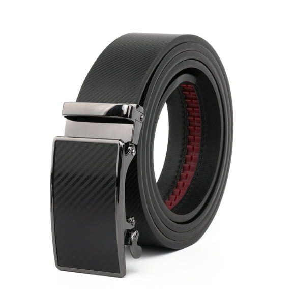 Men's Ratchet Dress Belt with Click Sliding Buckle