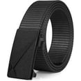 thumbnail image 1 of Men's Ratchet Web Belt,1.25 inch Nylon Automatic Buckle Belt,No Holes Invisible Belt for Men, 1 of 6