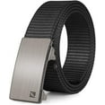 thumbnail image 1 of Men's Ratchet Web Belt,1.25 inch Nylon Automatic Buckle Belt,No Holes Invisible Belt for Men, 1 of 7