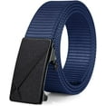 thumbnail image 1 of Men's Ratchet Web Belt,1.25 inch Nylon Automatic Buckle Belt,No Holes Invisible Belt for Men, 1 of 7