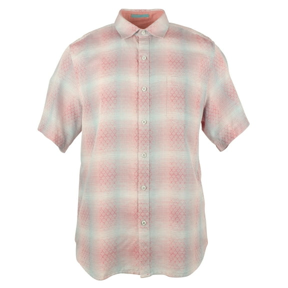 Men's Ravenna Plaid Camp Shirt-GR-S