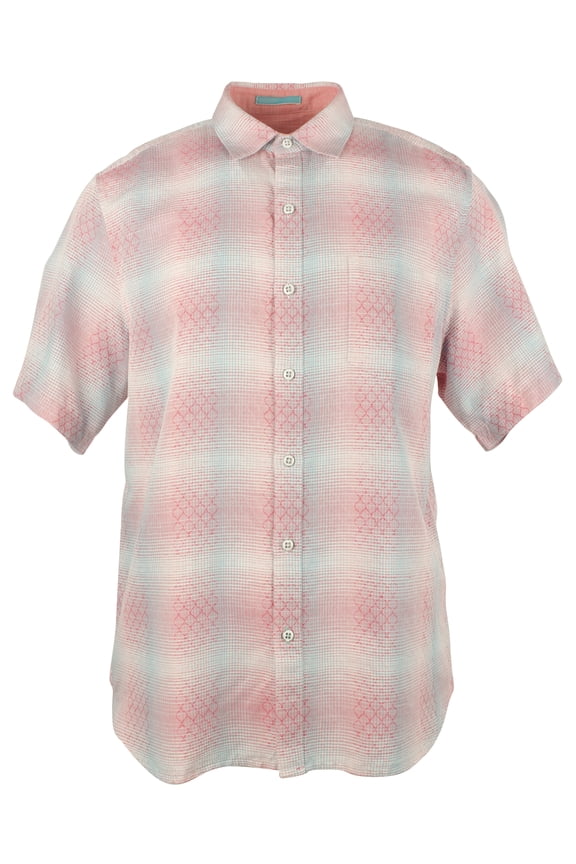 Men's Ravenna Plaid Camp Shirt-GR-S