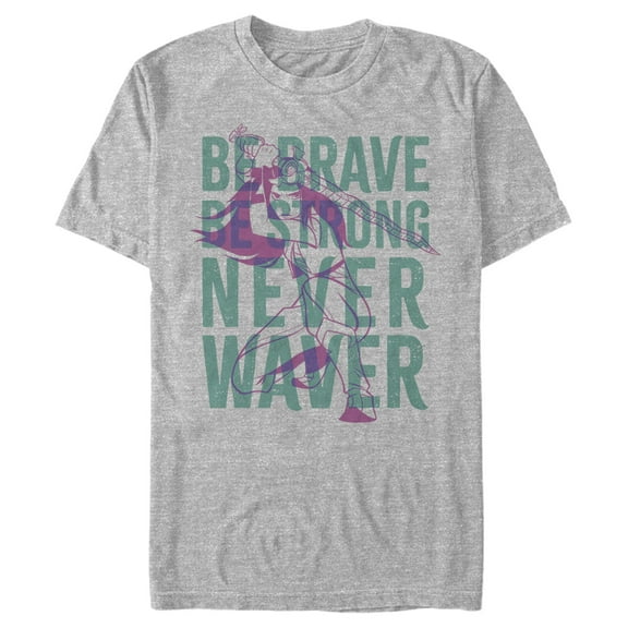 Men's Raya and the Last Dragon Be Brave Be Strong Never Waver  Graphic Tee Athletic Heather Medium