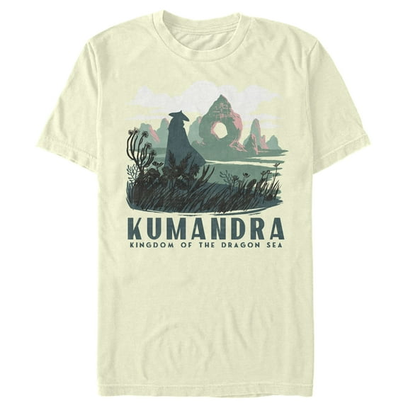 Men's Raya and the Last Dragon Kumandra Kingdom of the Dragon Sea Graphic Tee Beige 3X Large