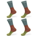 thumbnail image 1 of Men's Rayon from Bamboo Fiber Classic Casual Crew Socks - Blue Red Green - 4prs, Size 4-10, 1 of 1