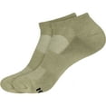 thumbnail image 1 of Men's Rayon from Bamboo Fiber Colored Sports Superior Wicking Athletic Ankle Socks - Olive Green - 2 Pairs - Size 6-10, 1 of 5