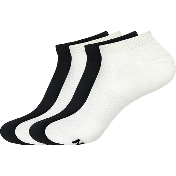 Men's Rayon from Bamboo Fiber Sports Superior Wicking Athletic Ankle Socks - Assortment 99 - 4prs, Size 6-10