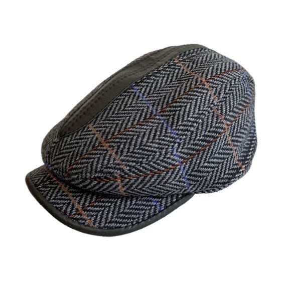 Men's Real Leather Wool Berets Hat Winter Male Warm Protection Cap 100% Genuine Leather Dad Hat Leisure ,Lightweight and Comfortable