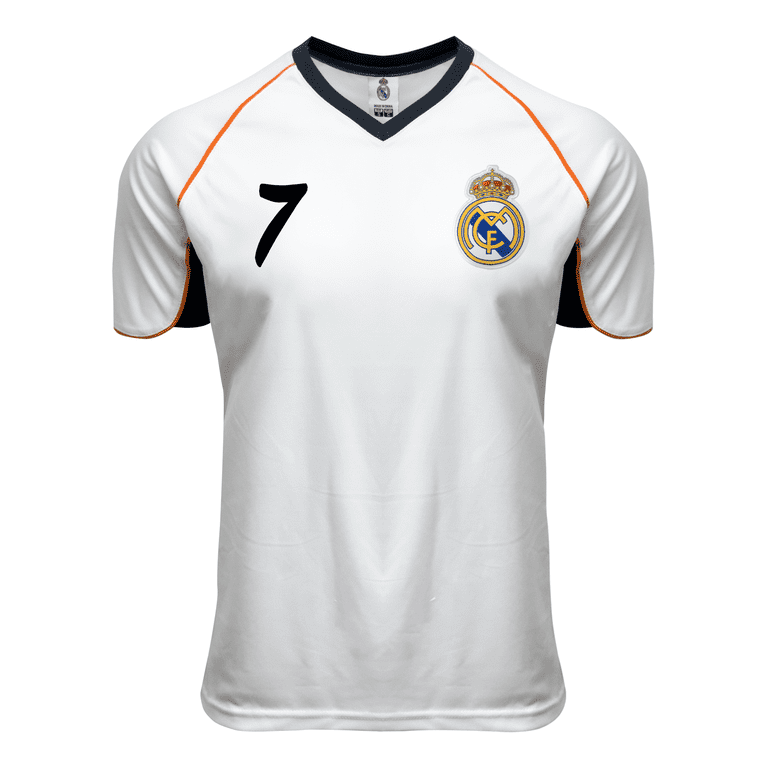 real madrid dress shirt Rhinox Men's Real Madrid Performance Jersey, Athletic Shirt (Men's S)