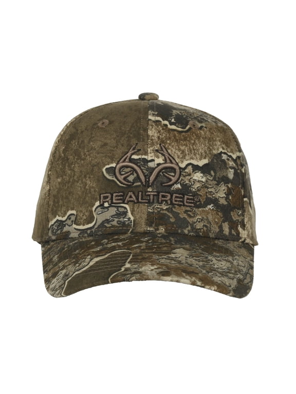 Excape Camo Hunting Hat, Structured, Cotton Men's Cap w/ Tape Closure, One Size, Camo