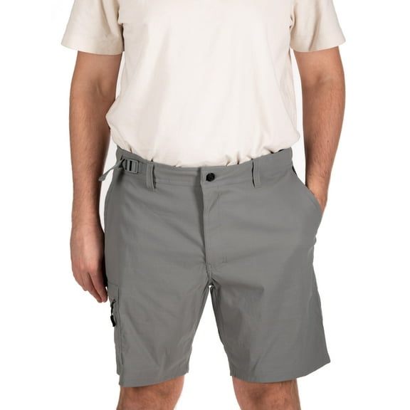 Men's Realtree Hybrid Fishing Shorts, Grey Pebble, S