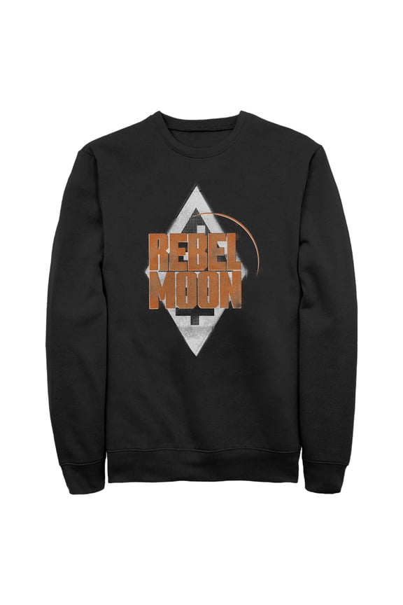 Men's Rebel Moon Badge Logo Sweatshirt Black Medium