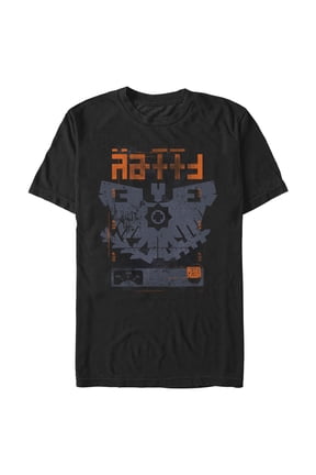 Men's Rebel Moon Eagle Badge Graphic Tee Black Medium