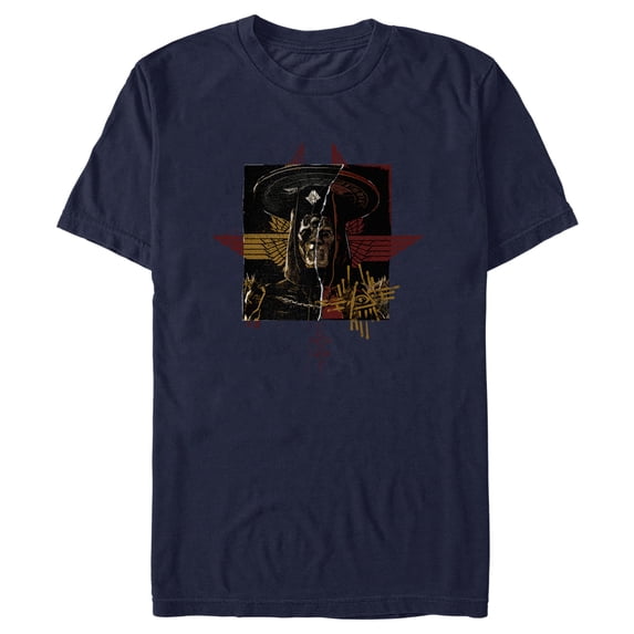 Men's Rebel Moon Imperium Priest Shadows Graphic Tee Navy Blue Small