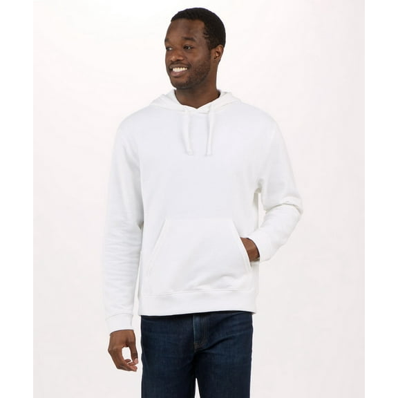 Boxercraft EM5370 Recrafted Fleece Hoodie-White-L