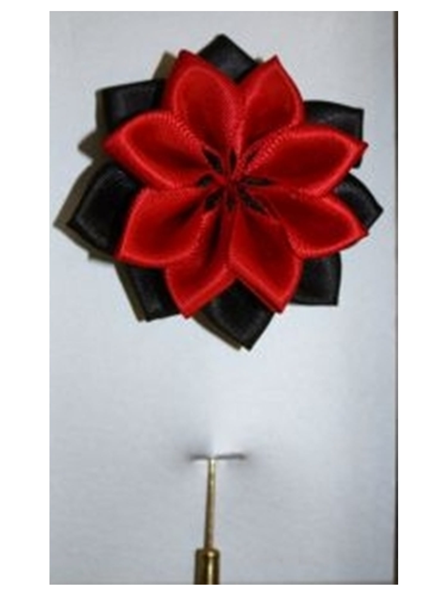 Elegant Red Magnetic Lapel Flower - Perfect for Weddings and Special Events