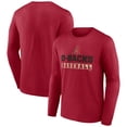 thumbnail image 1 of Men's Red Arizona Diamondbacks Let's Go Long Sleeve T-Shirt, 1 of 3