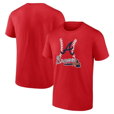 Men's Red Atlanta Braves Fastball T-Shirt