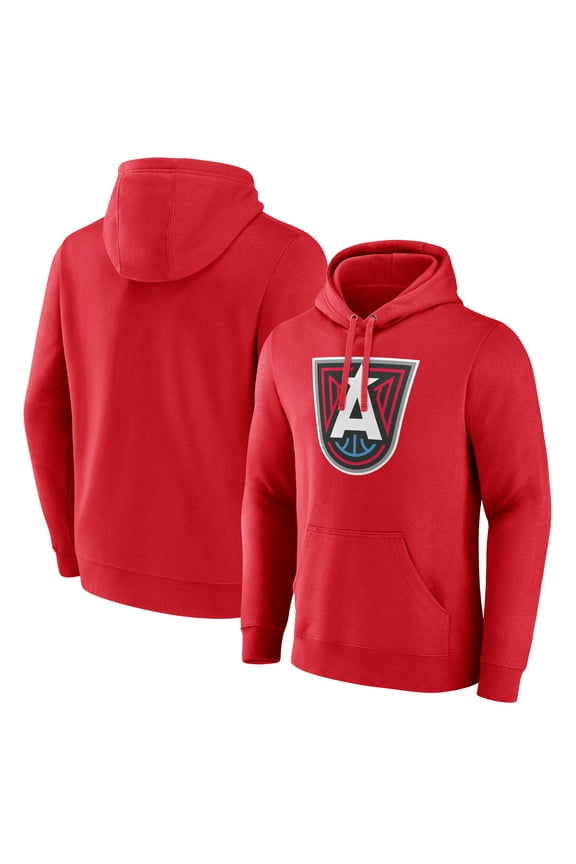 Men's Red Atlanta Dream Primary Logo Pullover Hoodie