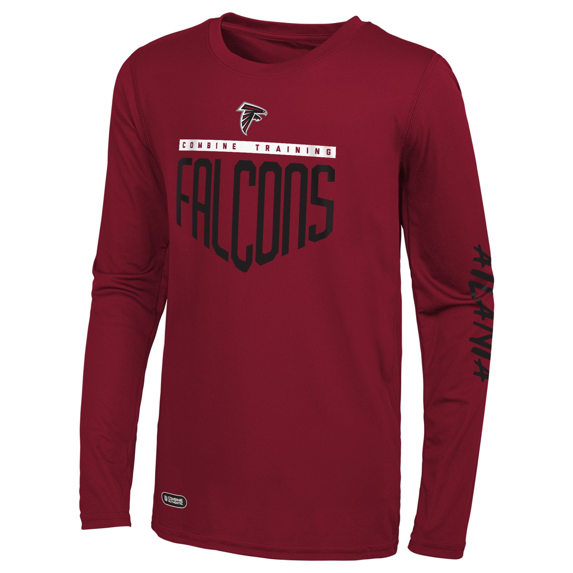 Men's Red Atlanta Falcons Impact Long Sleeve T-Shirt - Walmart.com