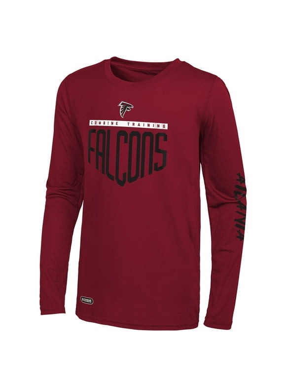 Men's Red Atlanta Falcons Impact Long Sleeve T-Shirt
