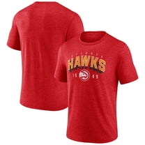 Men's Red Atlanta Hawks Backboard Tri-Blend T-Shirt