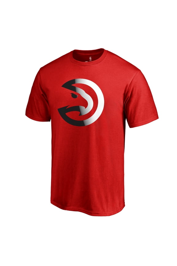 Men's Red Atlanta Hawks Gradient Logo T-Shirt