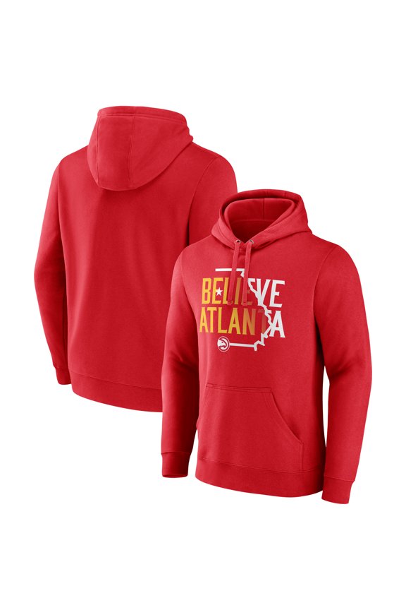 Men's  Red Atlanta Hawks Team Pride Pullover Hoodie