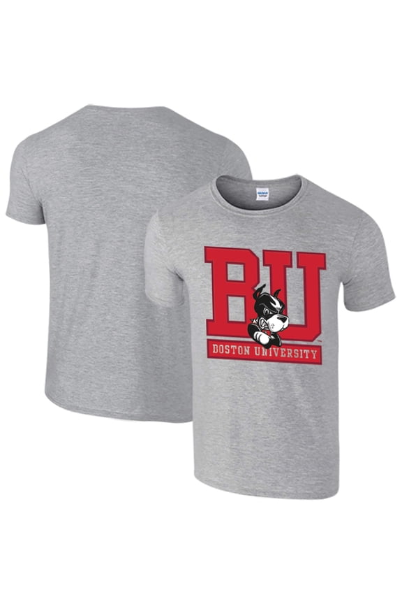 Men's Heathered Gray Boston University T-Shirt